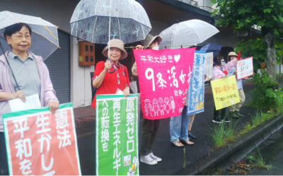 女性後援会の議会報告宣伝行動